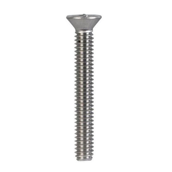 Homecare Products #8-32 x 1 in Phillips Flat Machine Screw, Plain Stainless Steel HO612534
